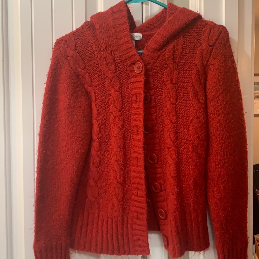 Hooded cardigan